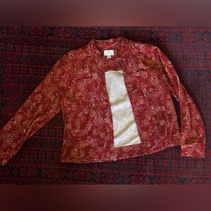 Floral Red Jacket